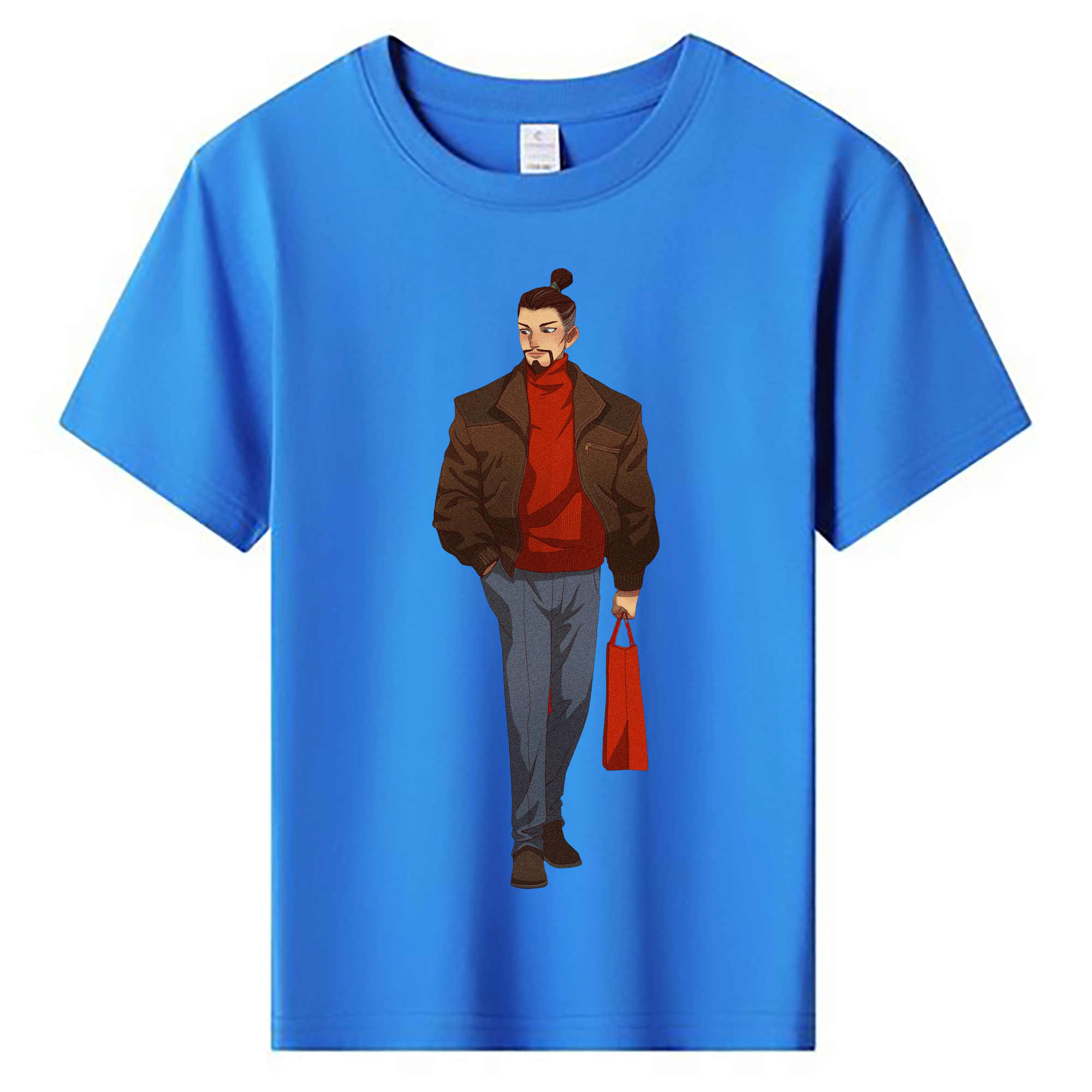 （画像用） Ne Zha 2 ナタ 魔童の大暴れ 綿100％キッズTシャツ（フロントプリント）